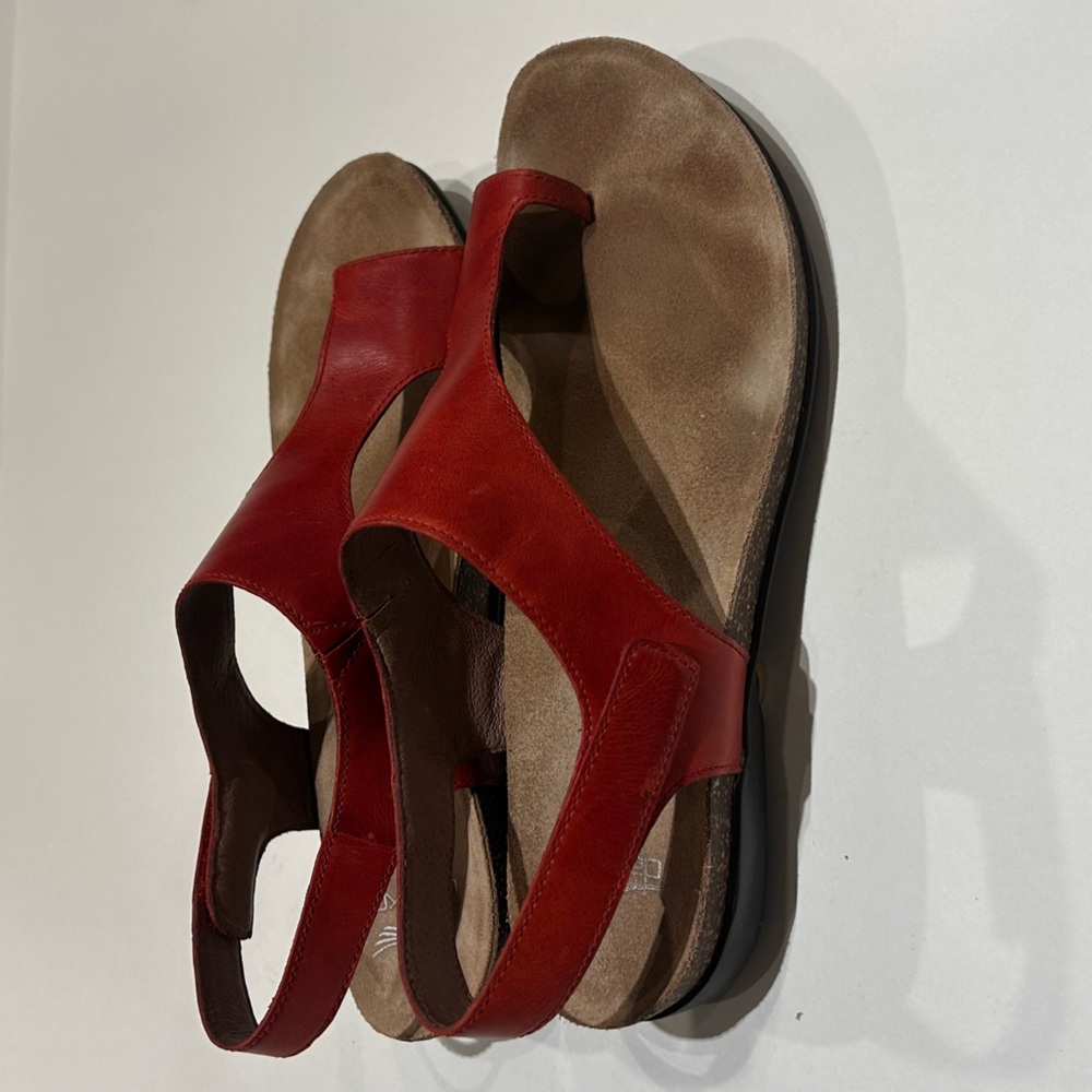 Dansko Reece Women Leather Slingback Toe-Loop Sandals size 10 (40) support shoe - Picture 8 of 9
